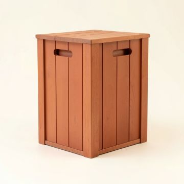Cove Dale Closed Outdoor Storage Box - Terracotta (synthetic illustration; no displayed measurements)