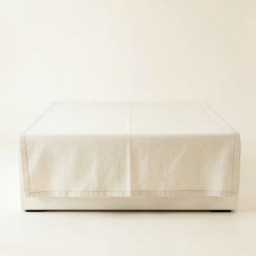 Willow Brook Flat Bed Sheet - Ivory (synthetic illustration; no displayed measurements)