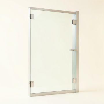 48 '' - 49 '' W X 72 '' H Door Opening Frameless Shower Door (synthetic illustration; no displayed measurements)