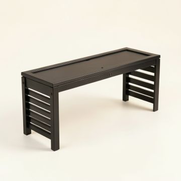 Moss Crossing Narrow Outdoor Storage Bench - Black (synthetic illustration; no displayed measurements)