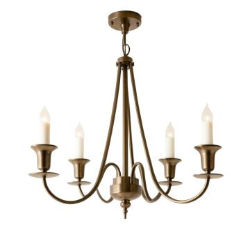 Freeburg 5 - Light Candle Style Drum Chandelier
