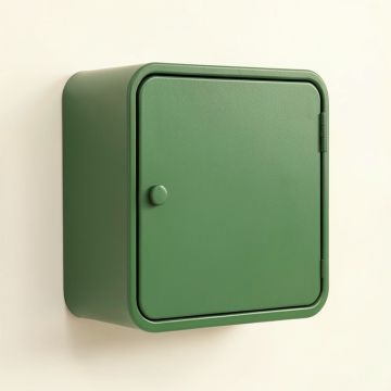 Briar Dale Wall-Mounted Entry Cabinet - Green (synthetic illustration; no displayed measurements)