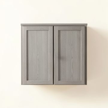 Clay Dell Wall-Mounted Laundry Cabinet - Gray (synthetic illustration; no displayed measurements)