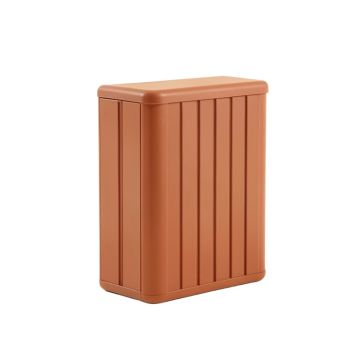 Slate Bluff Narrow Outdoor Storage Bench - Terracotta