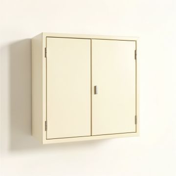 Willow Branch Wall-Mounted Entry Cabinet - Cream (synthetic illustration; no displayed measurements)