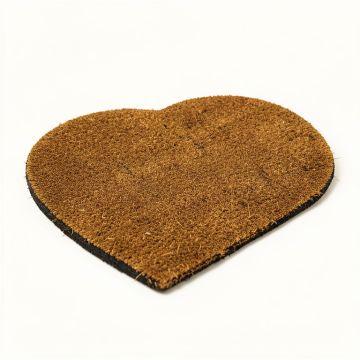 Abbeyville Heart-Shaped Paws Welcome Non-Slip Outdoor Door Mat (synthetic illustration; no displayed measurements)