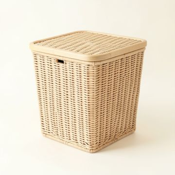 Slate Crest Laundry Hamper - Beige (synthetic illustration; no displayed measurements)