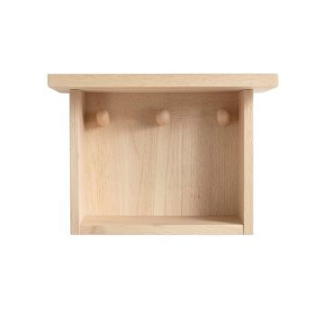 Linden Crest Wall-Mounted Entryway Organizer Shelf - Beige
