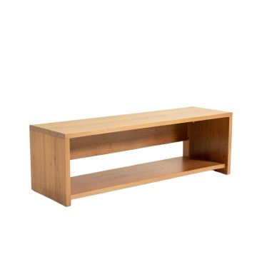 Lund Shelves Bench (synthetic illustration; no displayed measurements)
