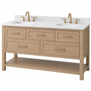 Luz 60 '' Double Sink Bathroom Vanity Set