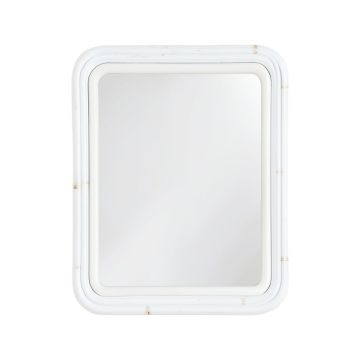 Shore Arc Framed Wall Mirror - White