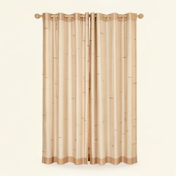 Atmore Bamboo Sheer Single Curtain Panel (synthetic illustration; no displayed measurements)