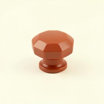 Moss Crest Cabinet Knob Without Packaging - Terracotta (synthetic illustration; no displayed measurements)
