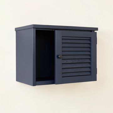 Meadow Arc Wall-Mounted Entry Cabinet (synthetic illustration; no displayed measurements)