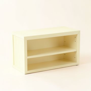 Flint Bridge Low Bookcase - Cream (synthetic illustration; no displayed measurements)