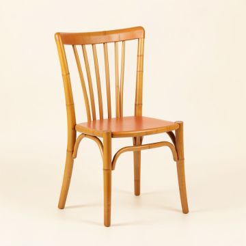 Slate Bend Dining Chair - Terracotta (synthetic illustration; no displayed measurements)