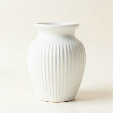 Shore Bridge Empty Decorative Vase - White (synthetic illustration; no displayed measurements)