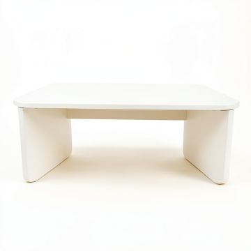 Lake Field Desktop Monitor Riser - White (synthetic illustration; no displayed measurements)