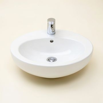 White Ceramic Oval Undermount Bathroom Sink With Overflow (synthetic illustration; no displayed measurements)