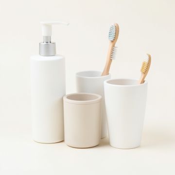 Tanya Resin 9 Piece Bathroom Accessory Set (synthetic illustration; no displayed measurements)