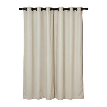 Ajai Solid Sheer Grommet Single Curtain Panel