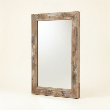 Rustic Distressed Accent Mirror (synthetic illustration; no displayed measurements)