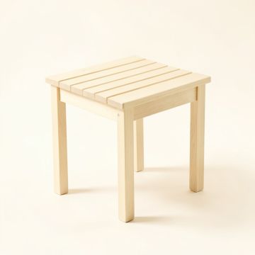 Moss Crossing Compact Balcony Table - Ivory (synthetic illustration; no displayed measurements)