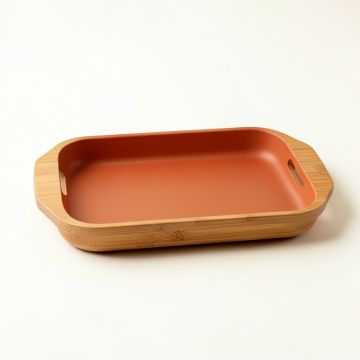 Flint Canyon Serving Tray - Terracotta (synthetic illustration; no displayed measurements)