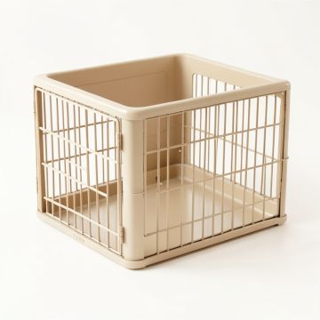 Pine Falls Empty Furniture-Style Pet Crate - Beige (synthetic illustration; no displayed measurements)
