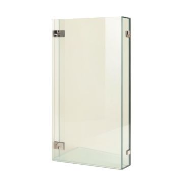 Kinkade Xl 28.25 '' W X 80 '' H Hinged Frameless Shower Door