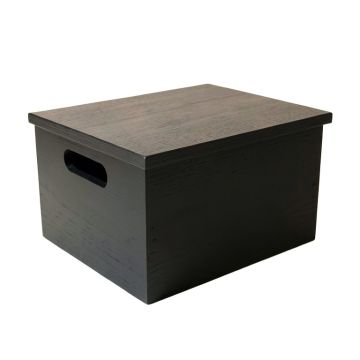 Reed Bend Low Toy Storage Unit - Black