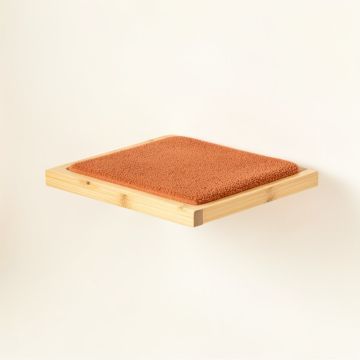Harbor Bridge Wall-Mounted Cat Perch - Terracotta (synthetic illustration; no displayed measurements)