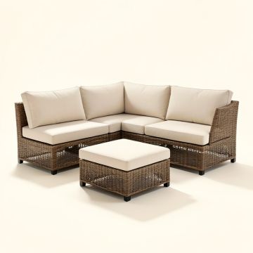 Pangkal Pinang Patio Sectional With Cushions (synthetic illustration; no displayed measurements)