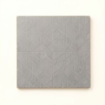Cliff Bend Uninstalled Square Decorative Tile - Gray (synthetic illustration; no displayed measurements)