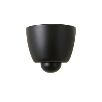 Birch Dale Wall Sconce Mounted On A Plain Wall - Black