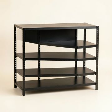 Laurel Bridge Desktop Shelving Unit - Black (synthetic illustration; no displayed measurements)