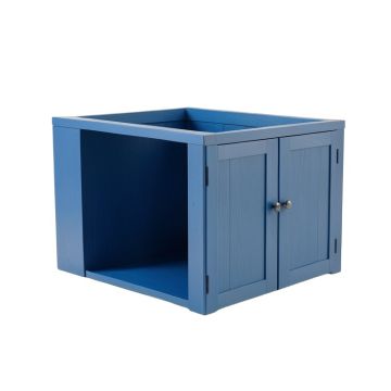 Heath Dell Empty Furniture-Style Litter Enclosure - Blue