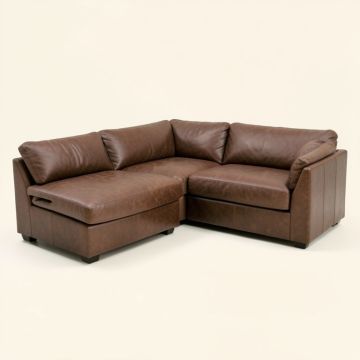Armadale 106 '' Wide Faux Leather Right Hand Facing Sofa & Chaise (synthetic illustration; no displayed measurements)
