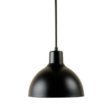 Harbor Canyon Pendant Light Suspended From One Plain Cable - Black