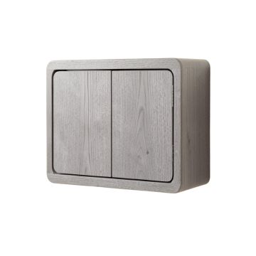 Cedar Brook Wall-Mounted Entry Cabinet - Gray