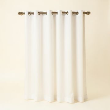 Solid Semi-Sheer Grommet Curtain Panels (synthetic illustration; no displayed measurements)