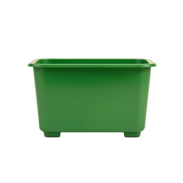Pine Branch Empty Raised Planter - Green