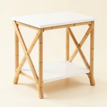 Ridge Field Side Table - White (synthetic illustration; no displayed measurements)