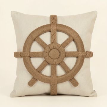 Nuada Ship Wheel Throw Pillow (synthetic illustration; no displayed measurements)