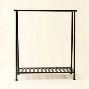 Ash Crossing Empty Garment Rack - Black (synthetic illustration; no displayed measurements)