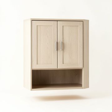 Dune Crossing Wall-Mounted Laundry Cabinet - Beige (synthetic illustration; no displayed measurements)