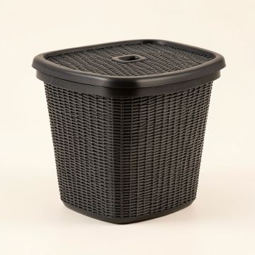 Ash Bridge Laundry Hamper - Black (synthetic illustration; no displayed measurements)