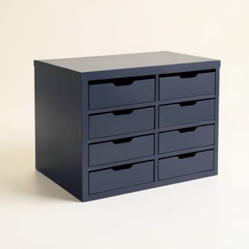 Flint Bend Small-Parts Storage Drawer Cabinet - Navy (synthetic illustration; no displayed measurements)