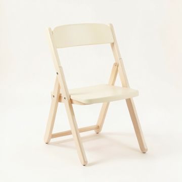 Glen Brook Folding Outdoor Chair - Cream (synthetic illustration; no displayed measurements)