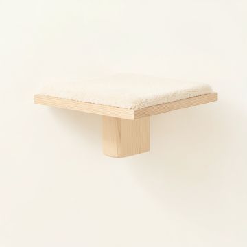 Glen Branch Wall-Mounted Cat Perch - Ivory (synthetic illustration; no displayed measurements)